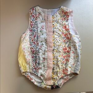 Esther | Floral Patchwork Baby Romper